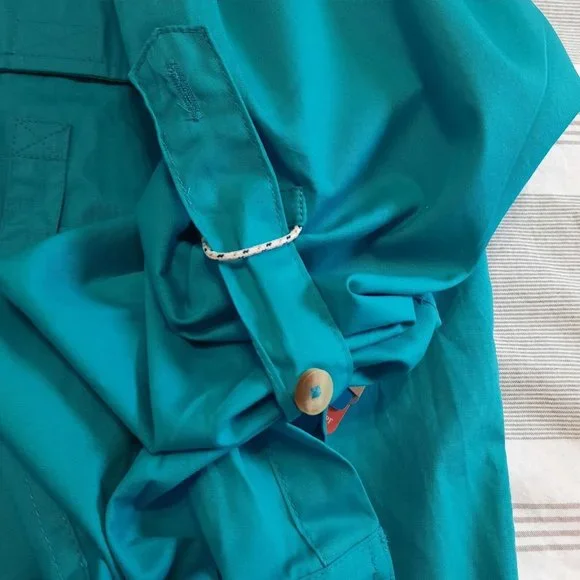 Magellan Fishing Mag Gear Shirt Men's Roll Tab Sleeve Vented Pocket Green Large - Picture 9 of 9